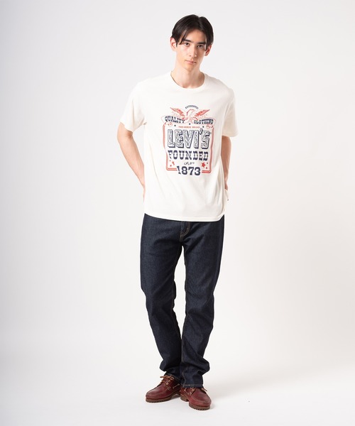 Levi's（リーバイス）の「Levi's/リーバイス リラックスフィット Tシャツ（Tシャツ/カットソー・メンズ・ホワイト・M/S/XL/L）」の4枚目の写真