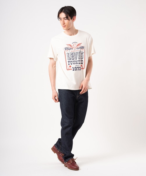 Levi's（リーバイス）の「Levi's/リーバイス リラックスフィット Tシャツ（Tシャツ/カットソー・メンズ・ホワイト・M/S/XL/L）」の5枚目の写真