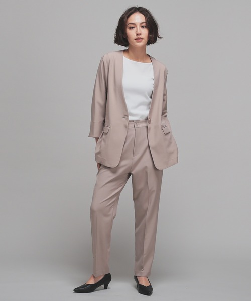 GLACIER lusso(グラシアルッソ)の「【UVカット・接触冷感】7分袖ボートネック(Tシャツ/カットソー・レディース・グリーン/ホワイト×ブラック/グレー系その他/ホワイト/ブラック・L/M/S/LL)」の8枚目の写真