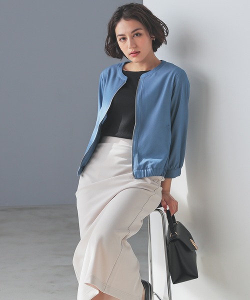 UVカット・接触冷感】7分袖ボートネック（Tシャツ/カットソー