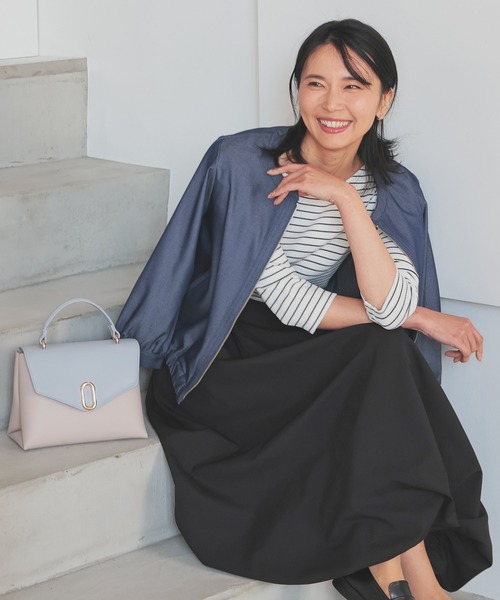 UVカット・接触冷感】7分袖ボートネック（Tシャツ/カットソー