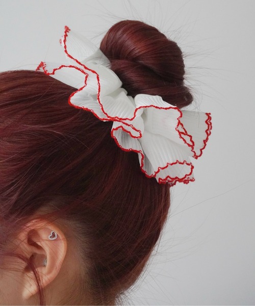 セール】【 Port / ポート 】 プリーツ ギンガムチェック ボリューム