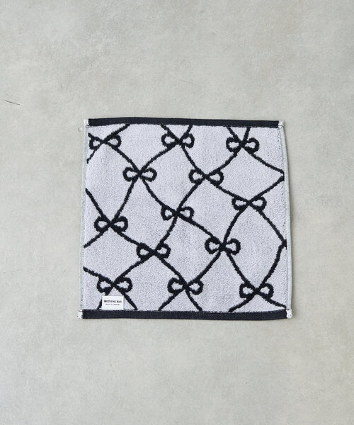 Actually(アクチュアリー)の「リボンパターンタオルハンカチ(ハンカチ/ハンドタオル・レディース・ブラック/グレー・0)」の5枚目の写真