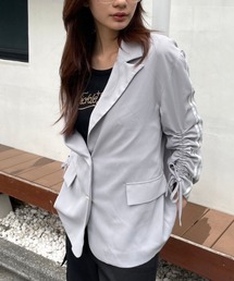 FOREVER 21 | 【2025SS】袖シャーリングラインジャケット(テーラードジャケット)