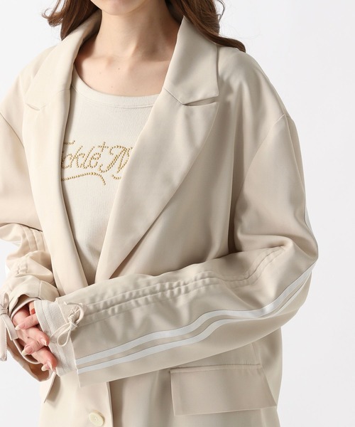 FOREVER 21(フォーエバー トゥエンティーワン)の「【2025SS】袖シャーリングラインジャケット(テーラードジャケット・レディース・グレー/ナチュラル・FREE)」の22枚目の写真