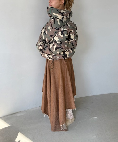 SANSeLF(サンセルフ)の「【SANSeLF】 カモフラージュショートダウンジャケット ドローコード クロップド丈 sanw25a007(ダウンジャケット/コート・レディース・カモフラージュ・FREE)」の16枚目の写真