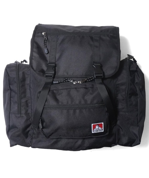 BEN DAVIS(ベンデイビス)の「《BEN DAVIS》EXPANSION CAMP DAYPACK/林間学校リュック(バックパック/リュック・メンズ・ブラック・FREE)」の1枚目の写真