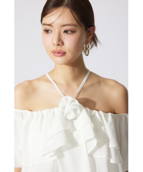 rienda(リエンダ)の「バルーンオフショルティアードブラウス 春服(シャツ/ブラウス・レディース・ホワイト/ブラック/ライトイエロー・FREE)」の14枚目の写真