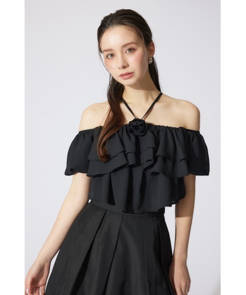 rienda(リエンダ)の「バルーンオフショルティアードブラウス 春服(シャツ/ブラウス・レディース・ホワイト/ブラック/ライトイエロー・FREE)」の20枚目の写真