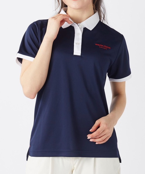 セール】Marie claire sports マリクレールスポーツ ポロシャツ 半袖