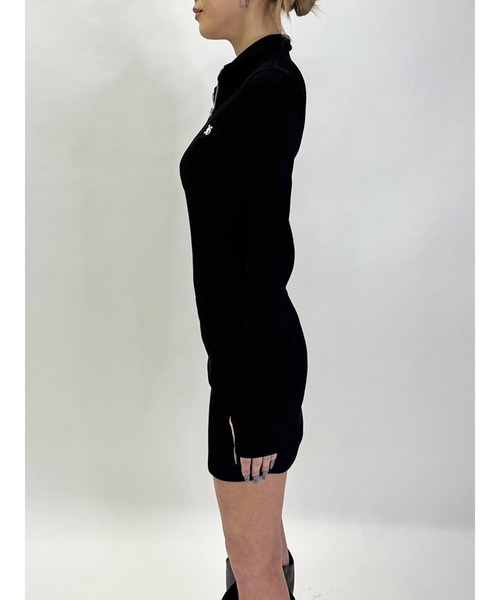 EGOIST（エゴイスト）の「ハーフZIPミニワンピースⅡ（ワンピース・レディース・グレー/ブラウン/ブラック・FREE）」の15枚目の写真