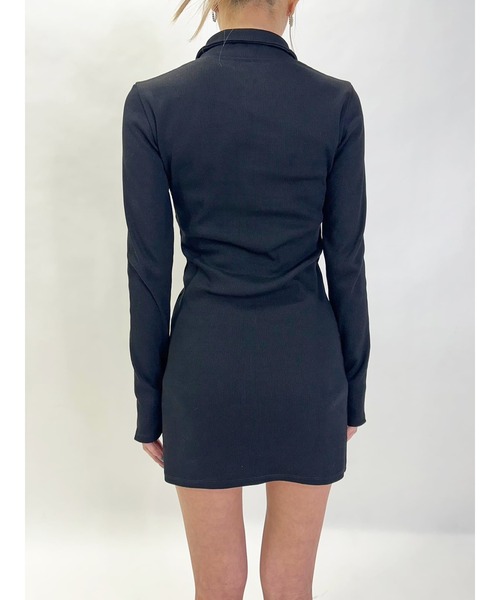 EGOIST（エゴイスト）の「ハーフZIPミニワンピースⅡ（ワンピース・レディース・グレー/ブラウン/ブラック・FREE）」の16枚目の写真