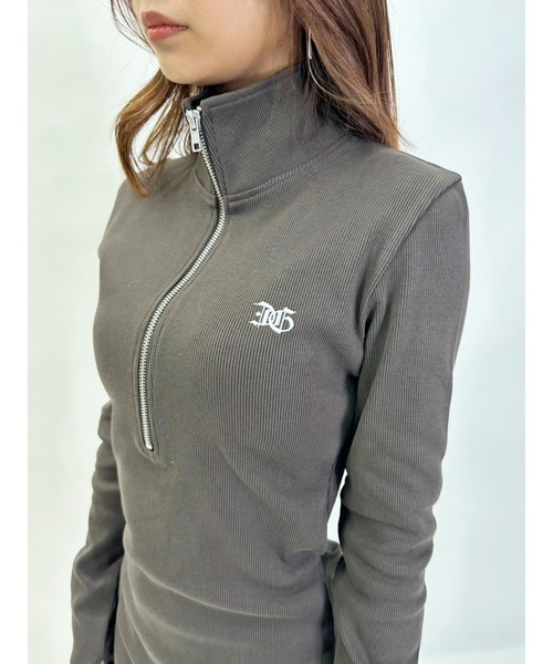 EGOIST（エゴイスト）の「ハーフZIPミニワンピースⅡ（ワンピース・レディース・グレー/ブラウン/ブラック・FREE）」の18枚目の写真