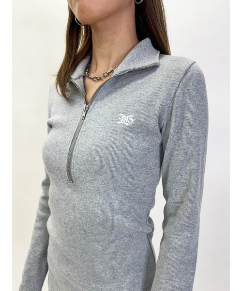 EGOIST（エゴイスト）の「ハーフZIPミニワンピースⅡ（ワンピース・レディース・グレー/ブラウン/ブラック・FREE）」の19枚目の写真