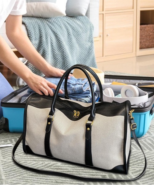 gossip！ロサンゼルス（ゴシップロサンゼルス）の「2WAY配色ボストンバッグ 多機能 大容量  ストラップ付  《通勤・通学に！》 Y2K（ボストンバッグ・レディース・ブラック/ブラウン・FREE）」の21枚目の写真