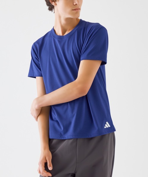 adidas(アディダス)の「adidas/アディダス クルーネックTシャツ 吸汗速乾(Tシャツ/カットソー・メンズ・ライトブルー/ブラック/レッド系その他/ブルー/イエロー系その他・LARGE/MEDIUM)」の4枚目の写真