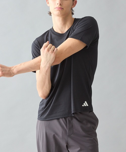 adidas(アディダス)の「adidas/アディダス クルーネックTシャツ 吸汗速乾(Tシャツ/カットソー・メンズ・ライトブルー/ブラック/レッド系その他/ブルー/イエロー系その他・LARGE/MEDIUM)」の2枚目の写真