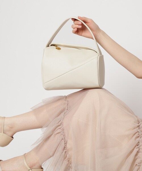 ESPERANZA（エスペランサ）の「アシンメトリーワンハンドルバッグ（ハンドバッグ・レディース・ピンク系/グリーン/ブラック/アイボリー・FREE）」の19枚目の写真