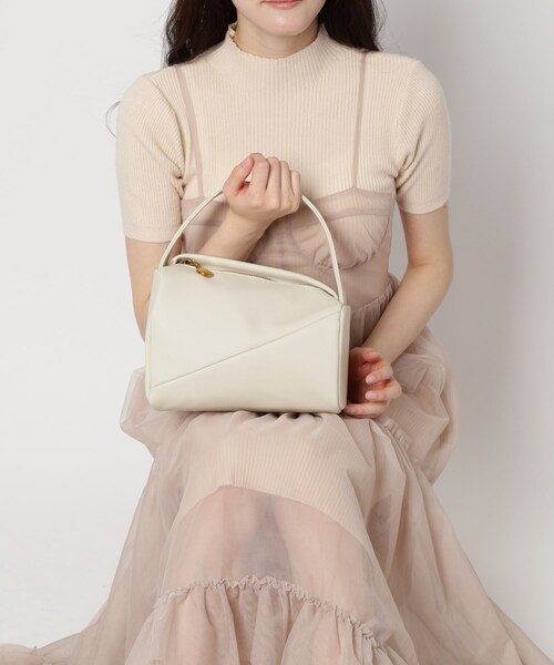 ESPERANZA（エスペランサ）の「アシンメトリーワンハンドルバッグ（ハンドバッグ・レディース・ピンク系/グリーン/ブラック/アイボリー・FREE）」の21枚目の写真