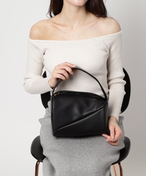 ESPERANZA（エスペランサ）の「アシンメトリーワンハンドルバッグ（ハンドバッグ・レディース・ピンク系/グリーン/ブラック/アイボリー・FREE）」の3枚目の写真