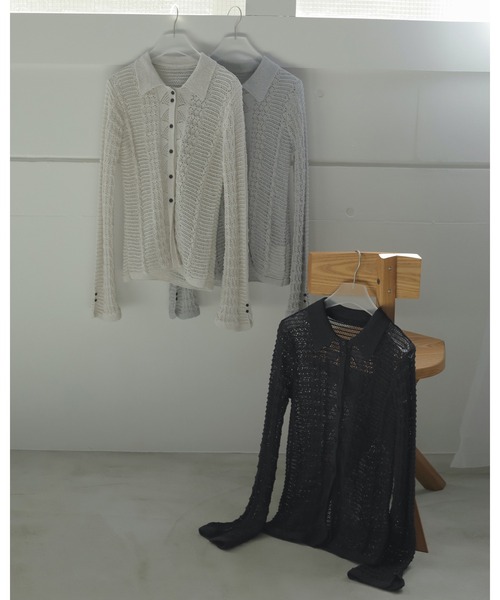 Mix Knit Shirts（ニット/セーター）｜anuke（アンヌーク）の
