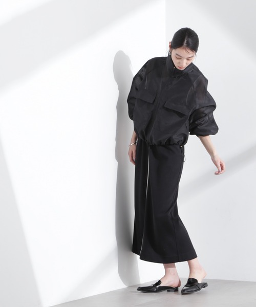 NANO universe(ナノユニバース)の「スパンオーガンジーブルゾン(ブルゾン・レディース・ブラック/グリーン/ホワイト・FREE)」の22枚目の写真