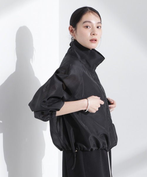 NANO universe(ナノユニバース)の「スパンオーガンジーブルゾン(ブルゾン・レディース・ブラック/グリーン/ホワイト・FREE)」の19枚目の写真