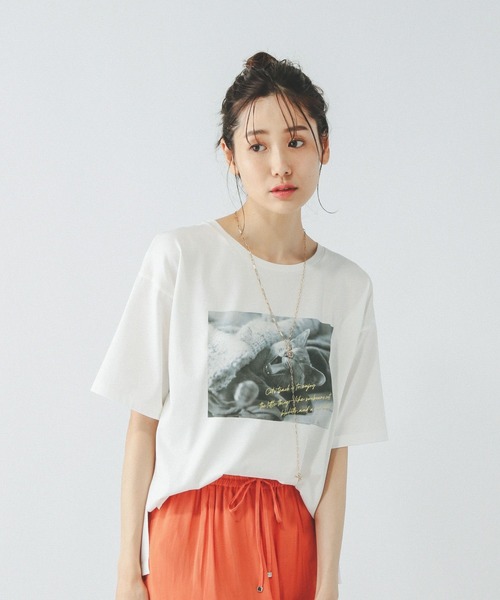 グローバルワーク リッチクリーンプリントT 半袖Tシャツ L 2枚セット GLOBAL WORK tシャツ リッチクリーンプリントT半袖/147640
