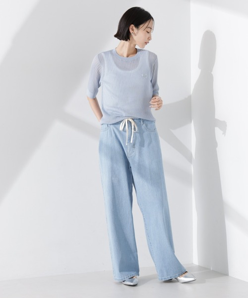 PENNEYS(ぺニーズ)の「PENNEYS別注TheFOXシアーリブニットトップス(ニット/セーター・レディース・アイボリー/ブラック/ブルー・FREE)」の10枚目の写真