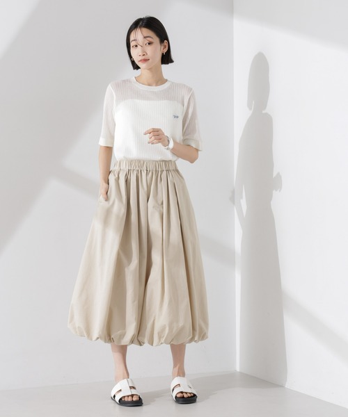 PENNEYS(ぺニーズ)の「PENNEYS別注TheFOXシアーリブニットトップス(ニット/セーター・レディース・アイボリー/ブラック/ブルー・FREE)」の14枚目の写真