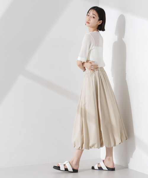 PENNEYS(ぺニーズ)の「PENNEYS別注TheFOXシアーリブニットトップス(ニット/セーター・レディース・アイボリー/ブラック/ブルー・FREE)」の16枚目の写真