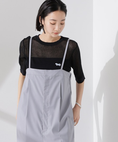 PENNEYS(ぺニーズ)の「PENNEYS別注TheFOXシアーリブニットトップス(ニット/セーター・レディース・アイボリー/ブラック/ブルー・FREE)」の18枚目の写真
