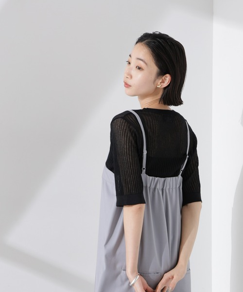 PENNEYS(ぺニーズ)の「PENNEYS別注TheFOXシアーリブニットトップス(ニット/セーター・レディース・アイボリー/ブラック/ブルー・FREE)」の20枚目の写真