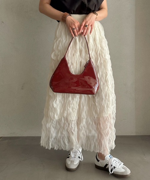 efill（エフィル）の「エシリアル フリンジ マキシスカート（スカート・レディース・アイボリー・FREE）」の16枚目の写真