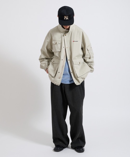 セール】Standneck outdoor pocket cotton blouson スタンドネック