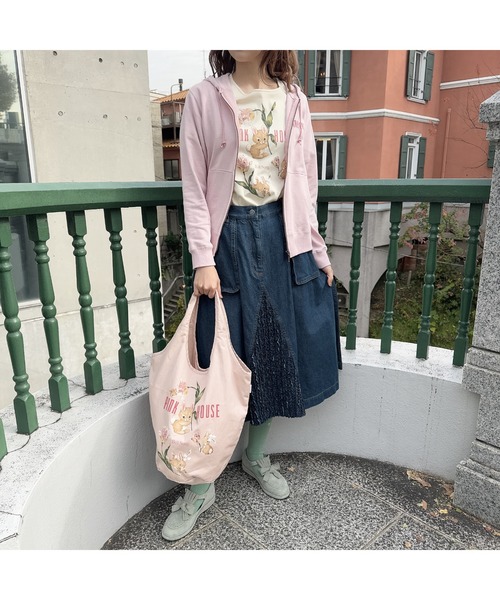 セール】チューリップうさぎプリントカットソー（Tシャツ
