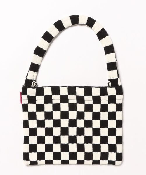 September(セプテンバー)の「▲SEPTEMBER(セプテンバー)▲knit bag(ショルダーバッグ・レディース・ブラック系/レッド系・FREE)」の1枚目の写真