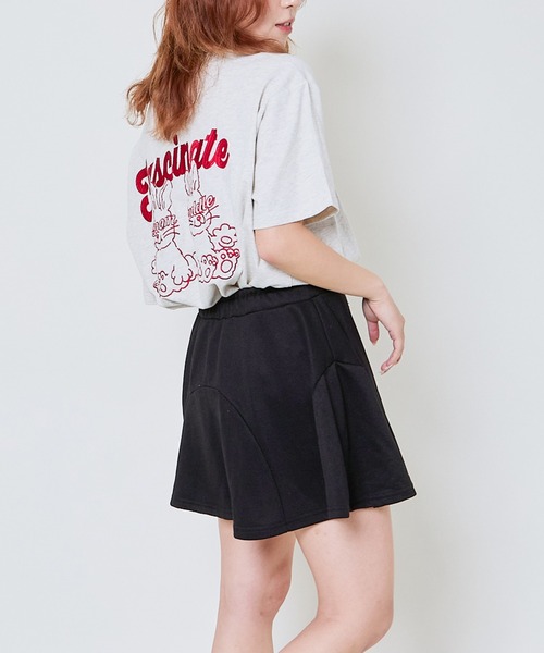 GORGE(ゴージ)の「《ゆるロゴ×うさぎ刺しゅう》ルーズシルエットT/ユニセックスOK(Tシャツ/カットソー・レディース・オフホワイト/スミクロ/オートミール/ボルドー/ブルー/ブラウン・F)」の10枚目の写真