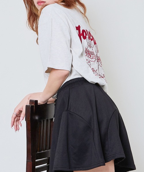 GORGE(ゴージ)の「《ゆるロゴ×うさぎ刺しゅう》ルーズシルエットT/ユニセックスOK(Tシャツ/カットソー・レディース・オフホワイト/スミクロ/オートミール/ボルドー/ブルー/ブラウン・F)」の19枚目の写真