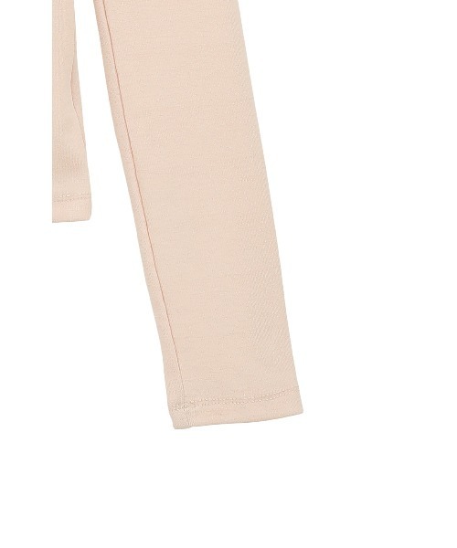 CLANE(クラネ)の「DEEP NECK LADY TOPS(Tシャツ/カットソー・レディース・ベージュ/ホワイト・2/1)」の6枚目の写真