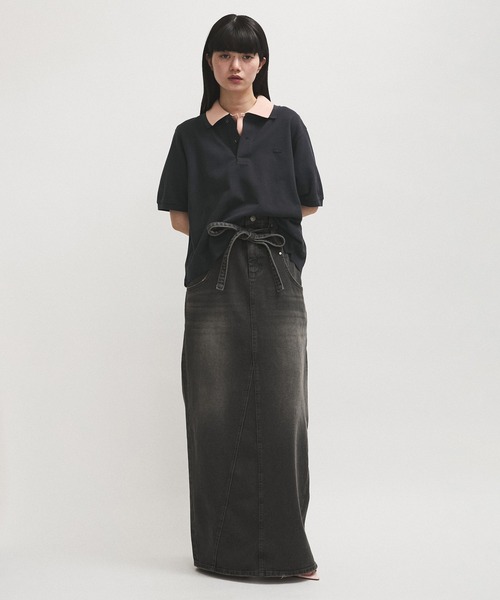 LACOSTE（ラコステ）の「【LACOSTE for ADAM ET ROPE'】別注Classic Polo（ポロシャツ・レディース・チャコールグレー/ピンク系その他2・36）」の20枚目の写真