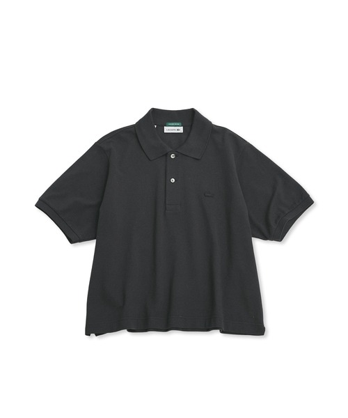 LACOSTE（ラコステ）の「【LACOSTE for ADAM ET ROPE'】別注Classic Polo（ポロシャツ・レディース・チャコールグレー/ピンク系その他2・36）」の13枚目の写真