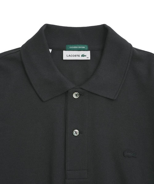LACOSTE（ラコステ）の「【LACOSTE for ADAM ET ROPE'】別注Classic Polo（ポロシャツ・レディース・チャコールグレー/ピンク系その他2・36）」の11枚目の写真