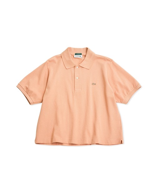 LACOSTE（ラコステ）の「【LACOSTE for ADAM ET ROPE'】別注Classic Polo（ポロシャツ・レディース・チャコールグレー/ピンク系その他2・36）」の7枚目の写真