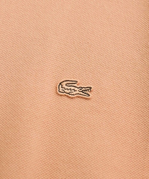LACOSTE（ラコステ）の「【LACOSTE for ADAM ET ROPE'】別注Classic Polo（ポロシャツ・レディース・チャコールグレー/ピンク系その他2・36）」の6枚目の写真