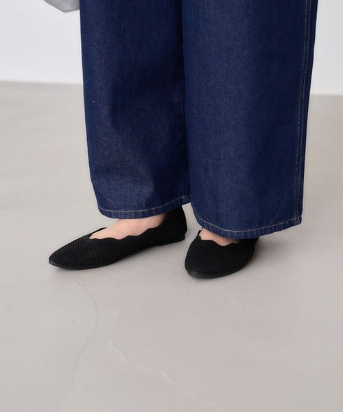 studio CLIP（スタディオクリップ）の「【ウォッシャブル/軽量】洗えるニットパンプス（パンプス・レディース・その他3/オレンジ/ブラック/その他4・X-LARGE/MEDIUM/LARGE）」の7枚目の写真