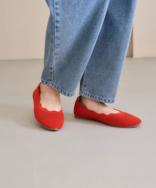 studio CLIP（スタディオクリップ）の「【ウォッシャブル/軽量】洗えるニットパンプス（パンプス・レディース・その他3/オレンジ/ブラック/その他4・X-LARGE/MEDIUM/LARGE）」の12枚目の写真