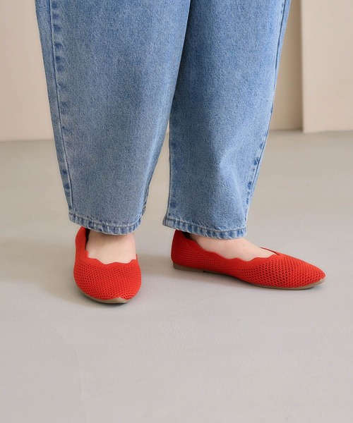 studio CLIP（スタディオクリップ）の「【ウォッシャブル/軽量】洗えるニットパンプス（パンプス・レディース・その他3/オレンジ/ブラック/その他4・X-LARGE/MEDIUM/LARGE）」の14枚目の写真