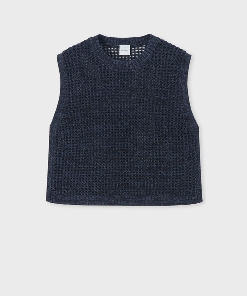 Paul Smith(ポールスミス)の「ウィメンズ ドライ メッシュ ベスト / 155253 KN163(ベスト・レディース・ブラック/コーラル・MEDIUM)」の2枚目の写真