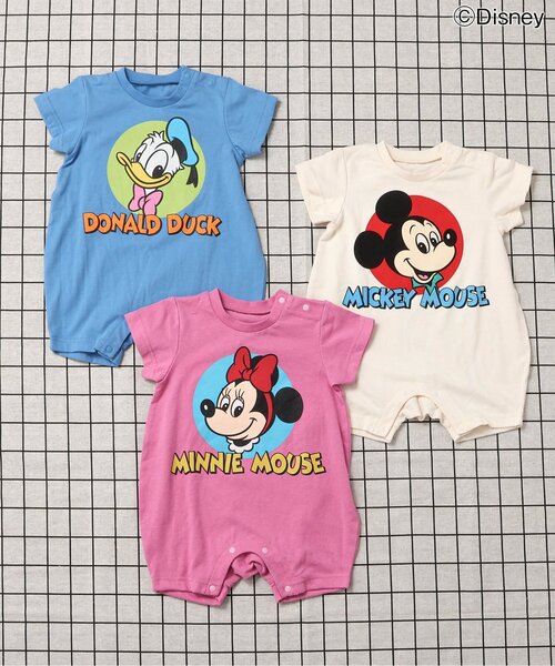 Disney(ディズニー)の「【リンク】ディズニーキャラクター/ロンパス(ロンパース・キッズ・ピンク/ブルー/アイボリー・70/80)」の4枚目の写真